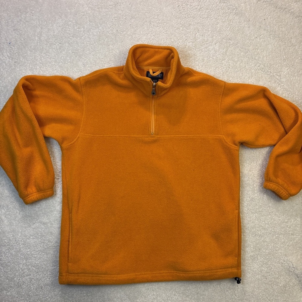 Lands End Pullover Fleece Sweatshirt Womens Size‎ M 10-12 Blue 1/4 Zip Polartec